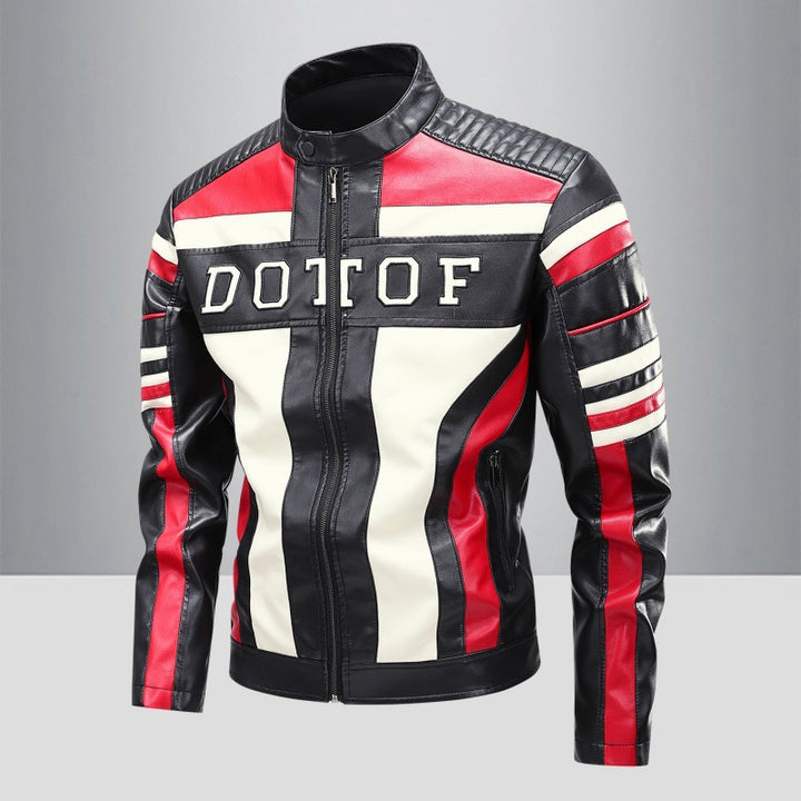 Herren Modische Kunstlederjacke mit praktischen Taschen Echo Archiv 1788321954