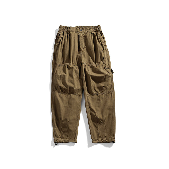 Herren relaxed Utility-Hose mit elastischem Bund, verstärkten Knien und Kordelabschluss Echo Archiv