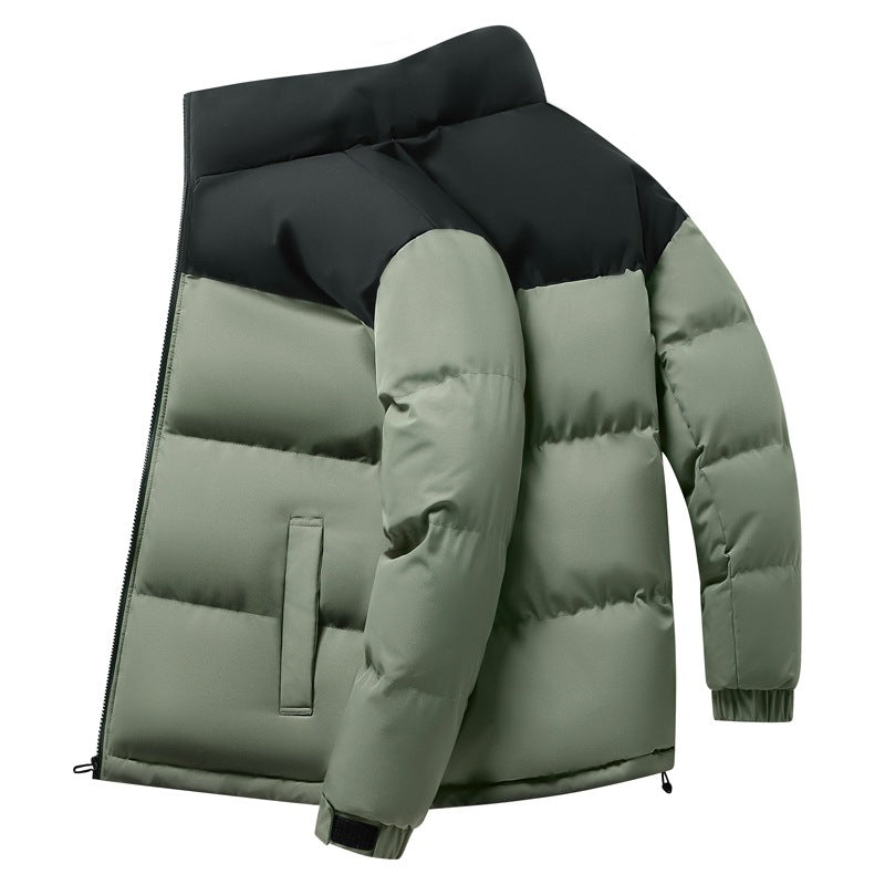 Herren gesteppte Winterjacke mit hohem Kragen und isolierender Fütterung Echoarchiv
