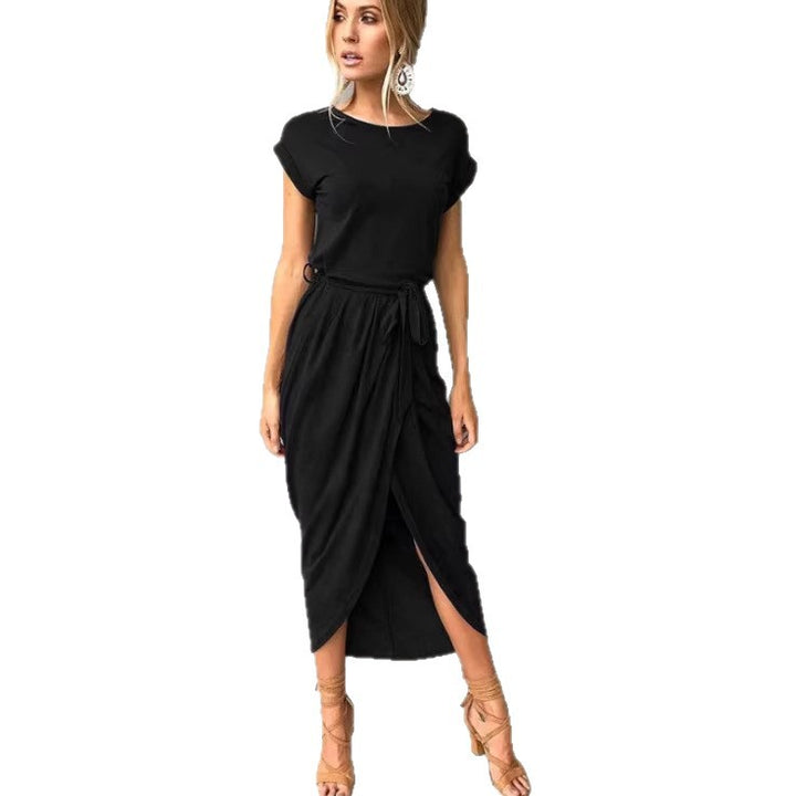 Damen Midikleid mit eleganter Wickeloptik und seitlichem Schlitz Echo Archiv