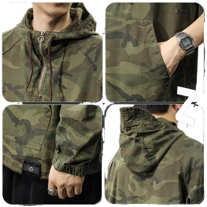 Herren Cargoweatherjacke mit praktischen Taschen und Kordelzug Echoarchiv