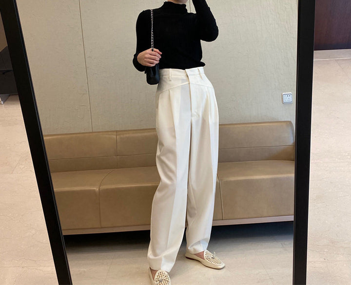 Damen Weit geschnittene High-Waist-Hose Echoarchiv