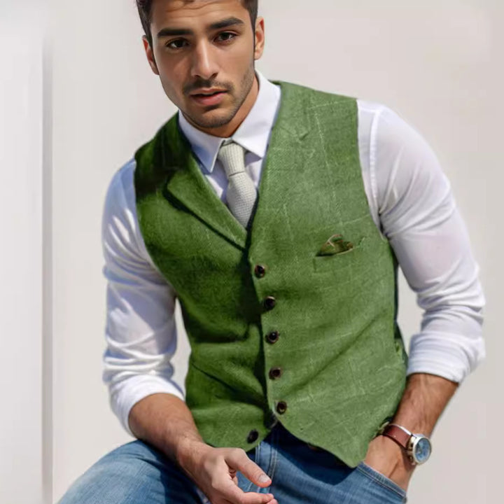 Herren stilvolle elegante Weste mit feinem Stoff Echoarchiv