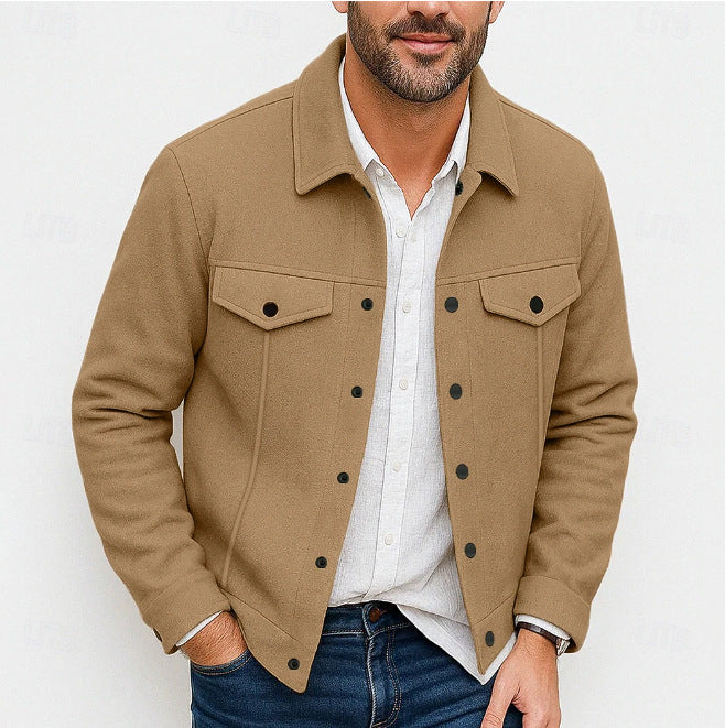 Herren stylische Utility-Jacke mit gepolsterten Taschen Echoarchiv