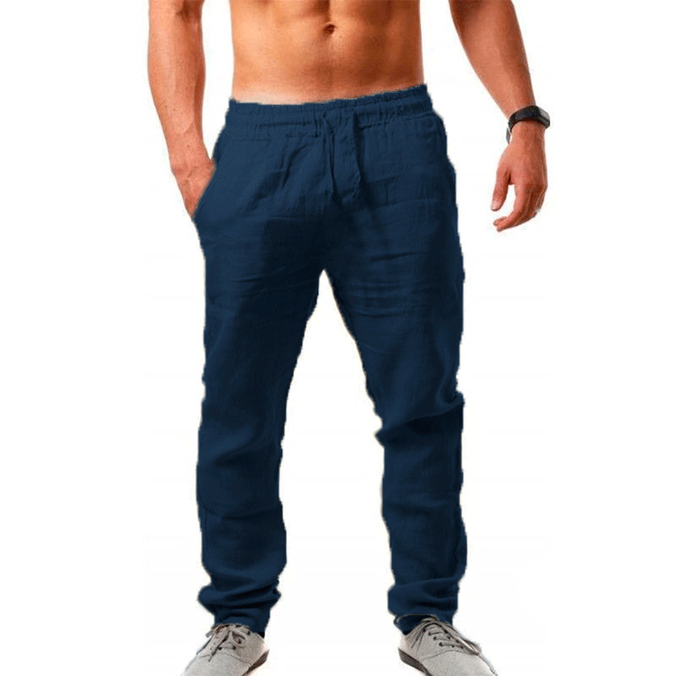 Herren Leichte Sommerhose aus atmungsaktivem Leinen Echoarchiv