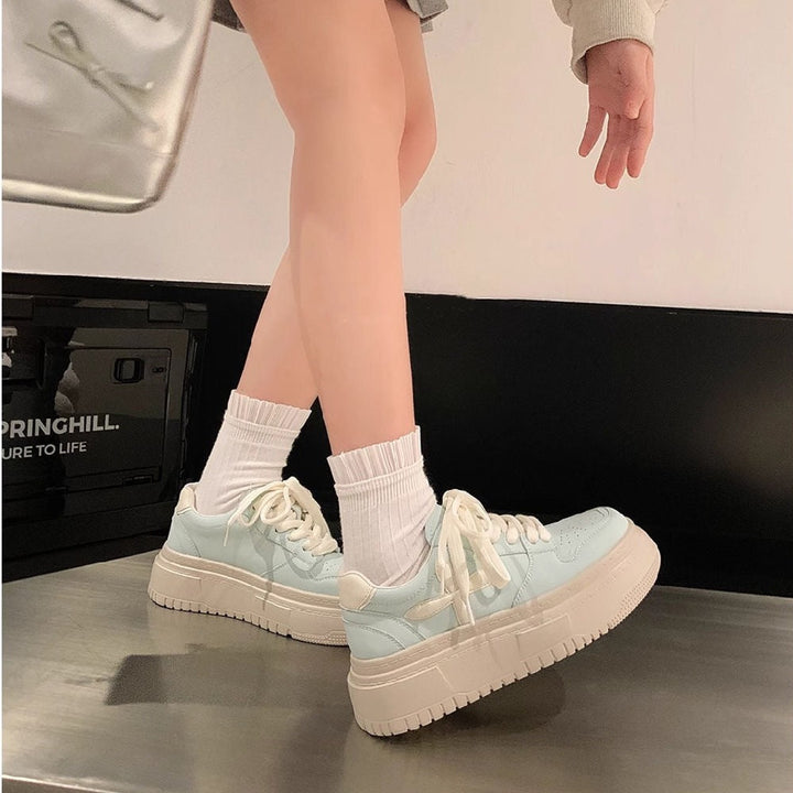 Damen modische Sneaker mit extrahoher Plattform und atmungsaktiver Oberfläche Echo Archiv