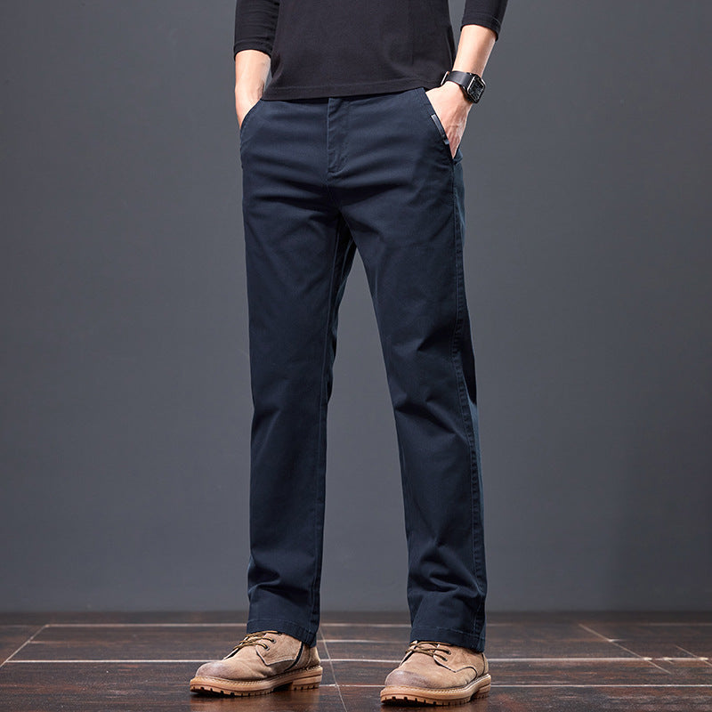 Herren bequeme Chinohose mit elastischem Bund und praktischen Taschen Echoarchiv