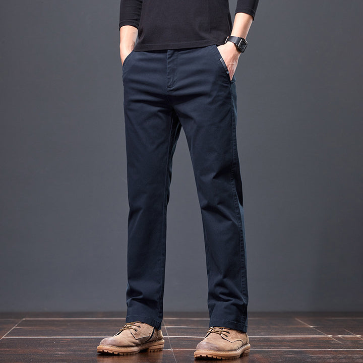 Herren bequeme Chinohose mit elastischem Bund und praktischen Taschen Echoarchiv