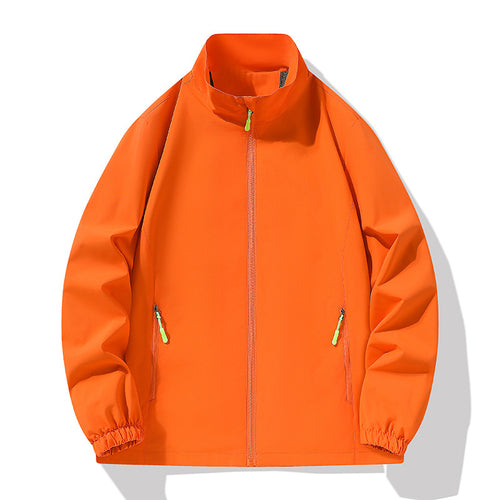 Herren Minimalistische Softshell-Outdoorjacke mit Stehkragen, wind- und wasserabweisender Membran und fluoreszierenden Zipper-Pulls Echo Archiv