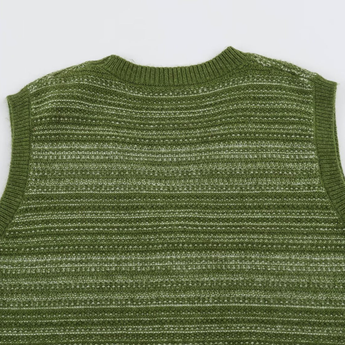 Herren Gestrickte Weste mit V-Ausschnitt, Knopfleiste und feinem Strukturstrick Echoarchiv