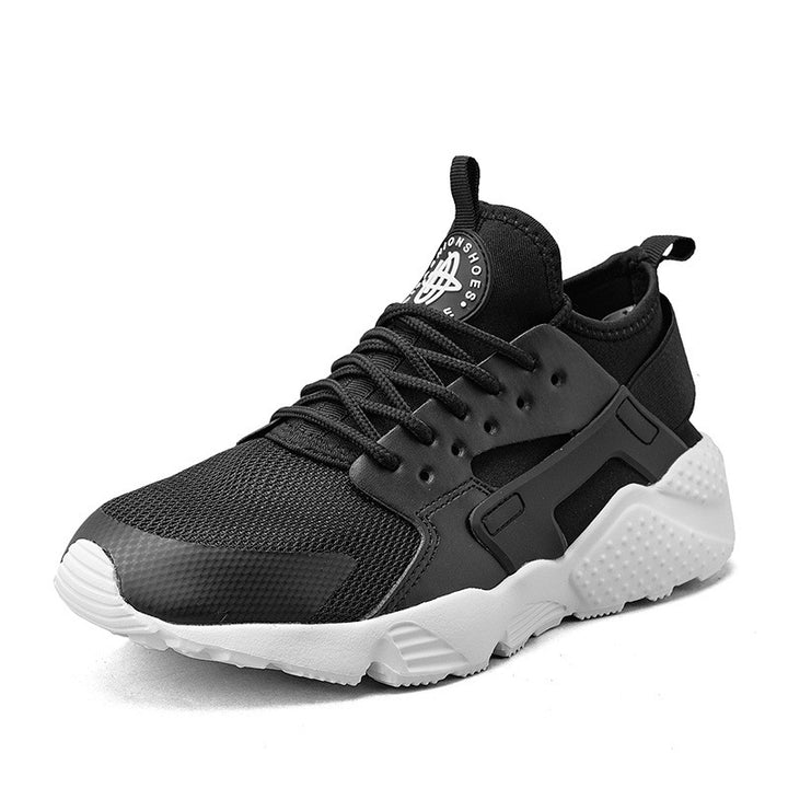 Herren sportlicher Training- und Lifestyle-Sneaker mit elastischem Fersenband, atmungsaktiver Strickkonstruktion und gedämpfter Wellen-EVA-Sohle – Norré