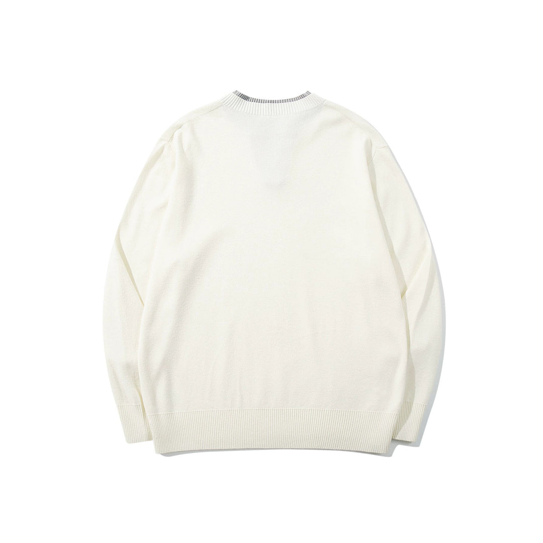 Unisex Gerippter Baumwollmix-Pullover mit Henley-Knopfleiste und Relaxed-Schnitt Echoarchiv