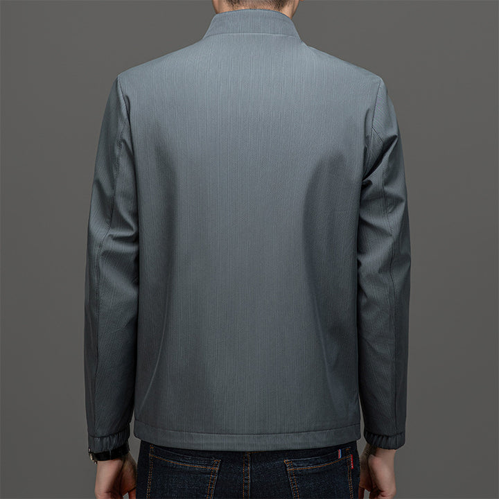 Herren Leichte Utility-Jacke mit hohem Kragen Echo Archiv