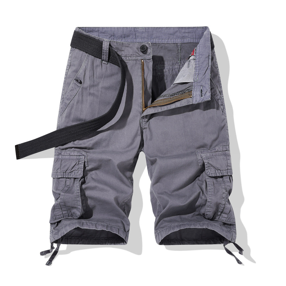 Herren vielseitige Cargo-Shorts mit praktischen Seitentaschen und verstellbarem Gürtel Echoarchiv