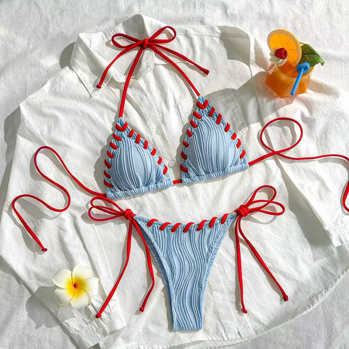 Damen Triangel-Bikini mit Rüschendetails Echo Archiv