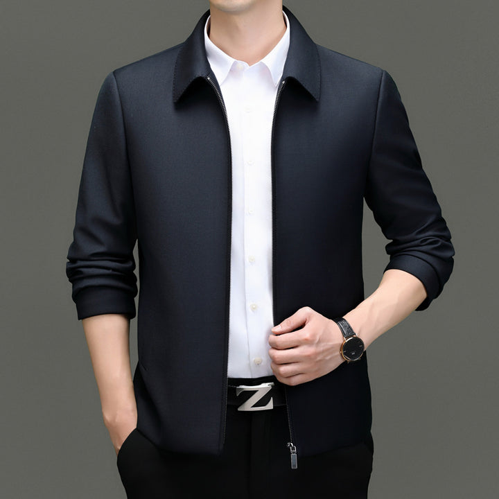 Herren elegante Übergangsjacke mit modernem Schnitt und praktischen Taschen Echoarchiv