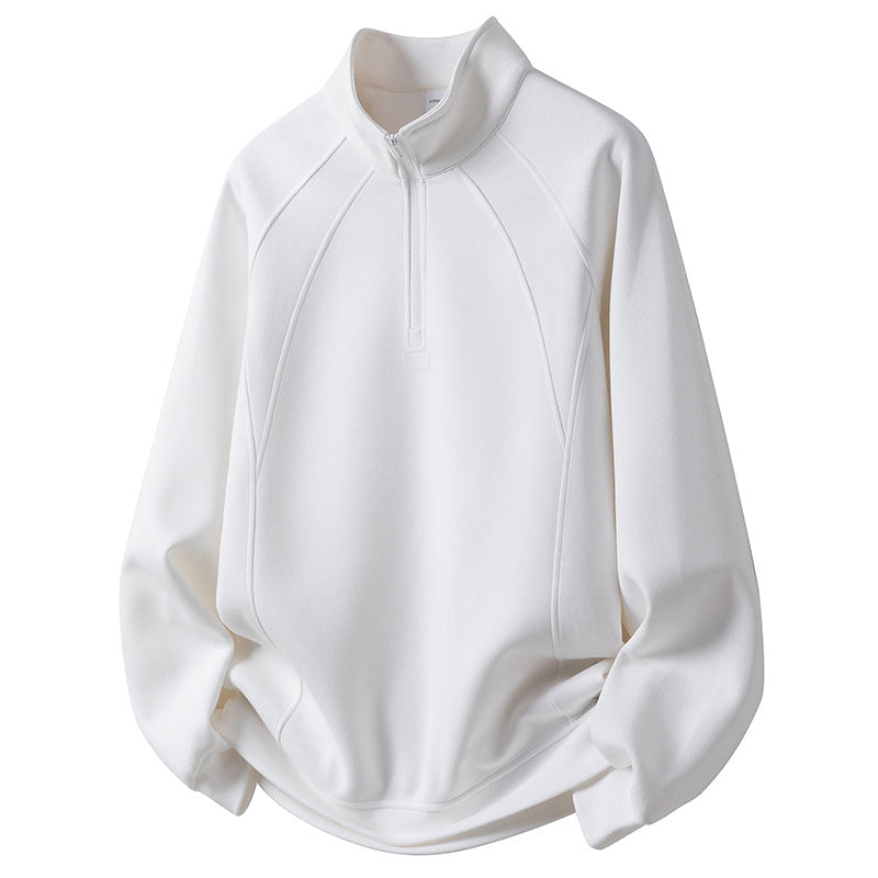 Herren Sport Fleece Pullover mit Reißverschluss Echo Archiv