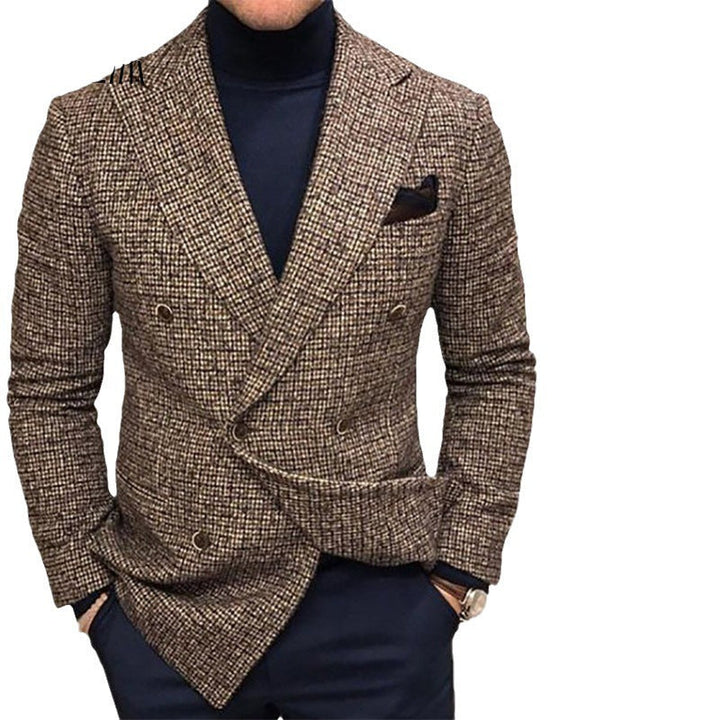Herren stylischer doppelt-geknöpfter Blazer – Tianoro