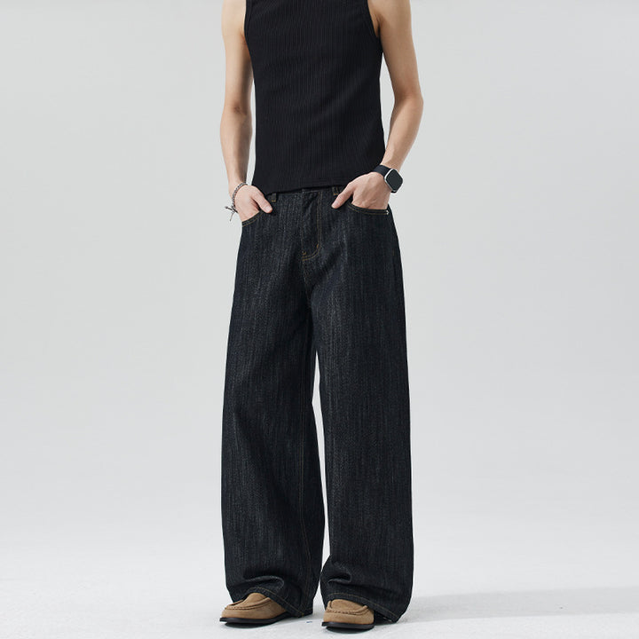 Herren Oversize-Denim-Palazzohose mit extra weitem Bein und soften Drape-Effekt Echo Archiv