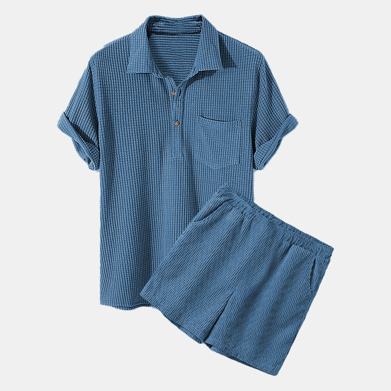 Damen Sonnen-Pyjama Set mit kurzem Shirt und Hose Echoarchiv