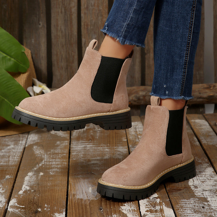 Damen nan Chelsea-Boots mit profilierter Traktorsohle und elastischen Seiteneinsätzen Echo Archiv