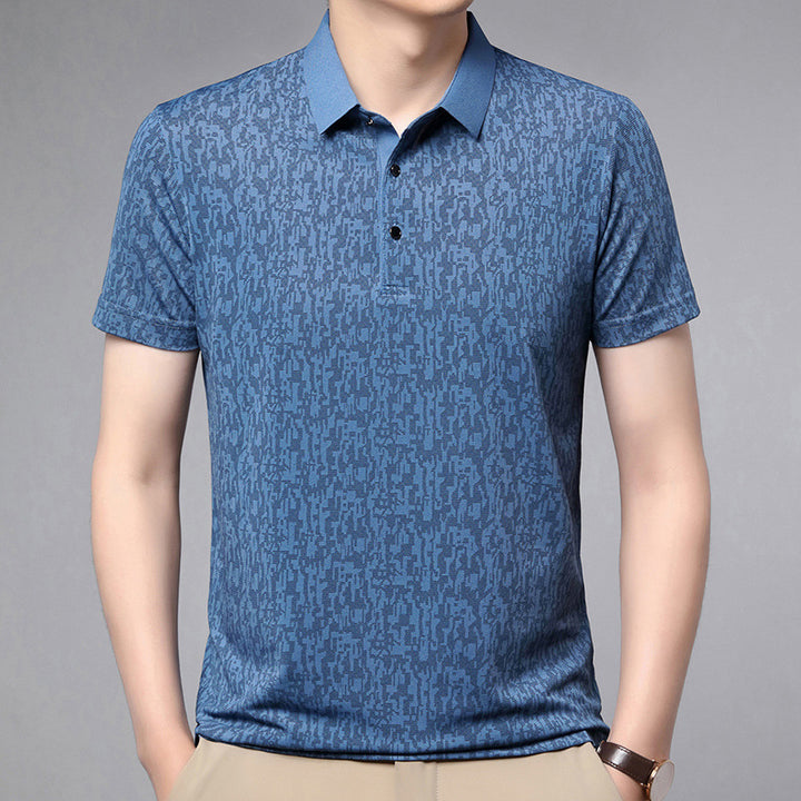 Herren Poloshirt mit strukturiertem Gewebe und modernem Kragen Echoarchiv