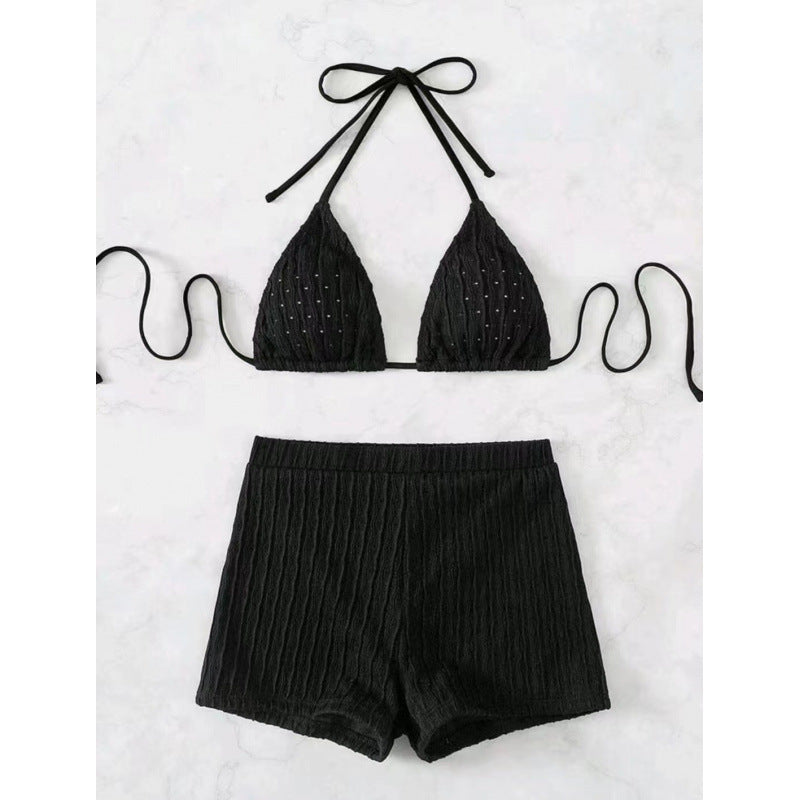 Damen Triangel-Bikini mit hochwertigem Rüschendesign und stretchy Shorts Echo Archiv