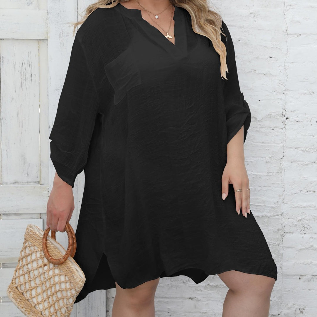 Damen lässiges Strandkleid mit seitlichem Schlitz Echo Archiv