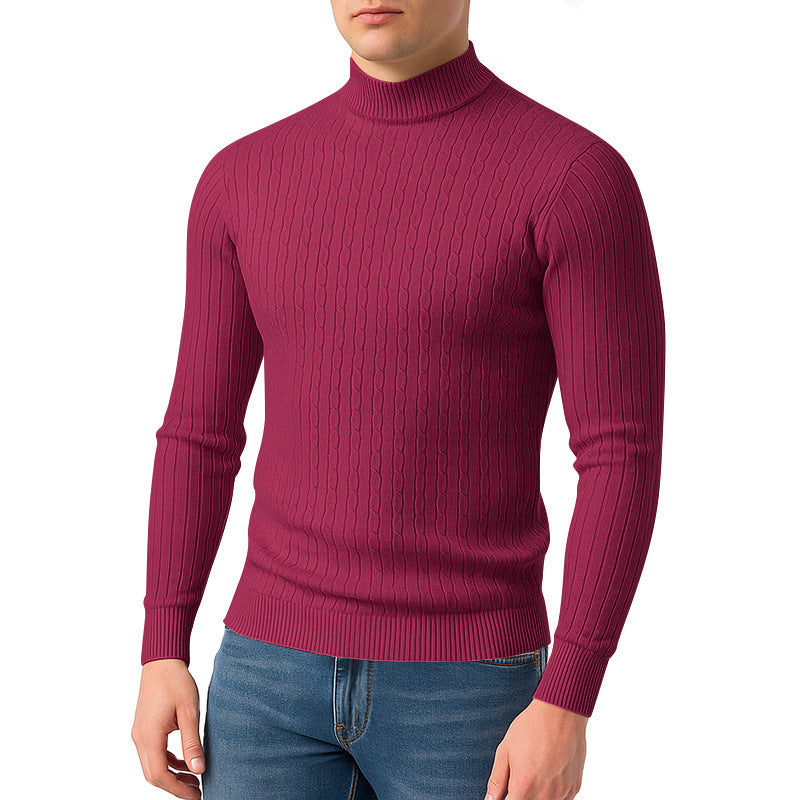 Herren Rollkragenpullover aus hochwertigem Strick Echoarchiv