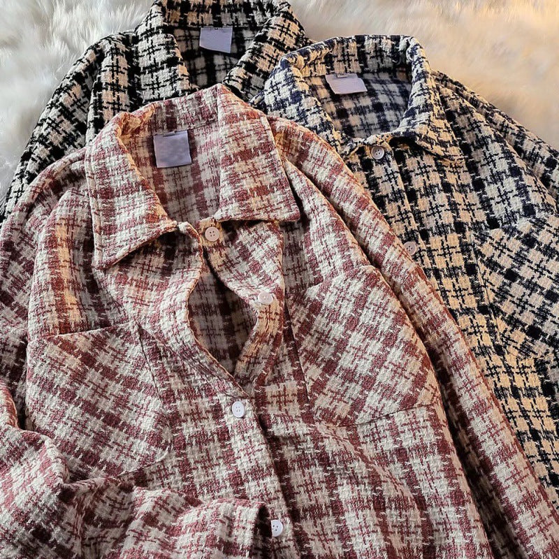 Herren Karierte Überhemdjacke mit zwei aufgesetzten Taschen und modernem Schnitt Echoarchiv