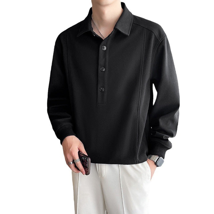 Herren Poloshirt mit modernem Kragen und Knopfleiste Echoarchiv