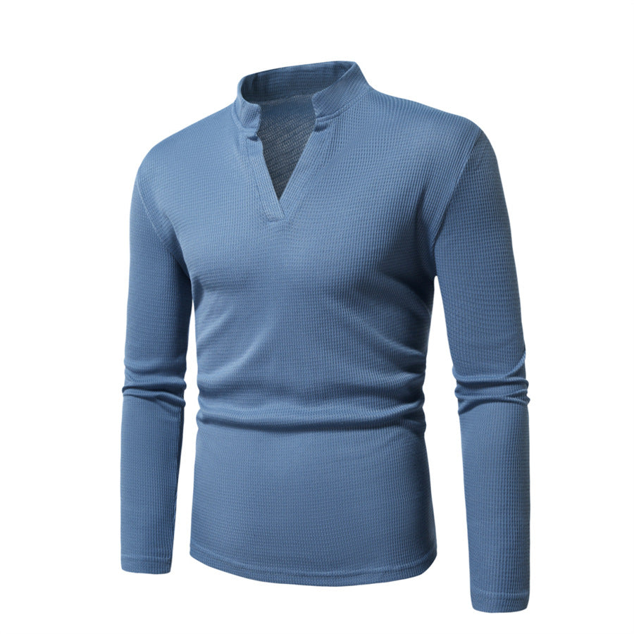 Herren Langarmshirt mit strukturierter Oberfläche Echoarchiv
