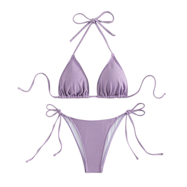 Damen Triangel-Bikini mit verstellbaren Trägern und Seitenbindebändern Echo Archiv