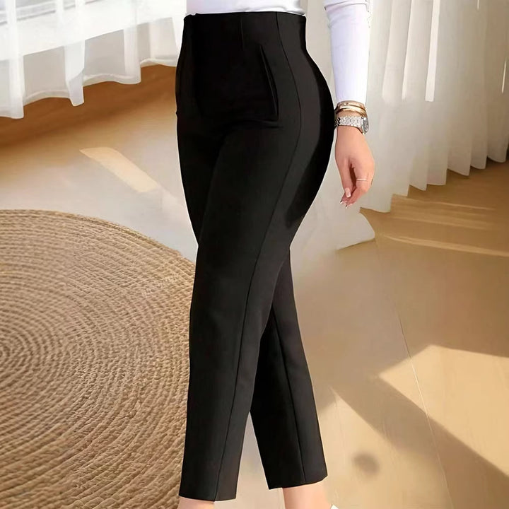Damen elegante Anzughose mit hohen Bund und schmalem Bein Echo Archiv