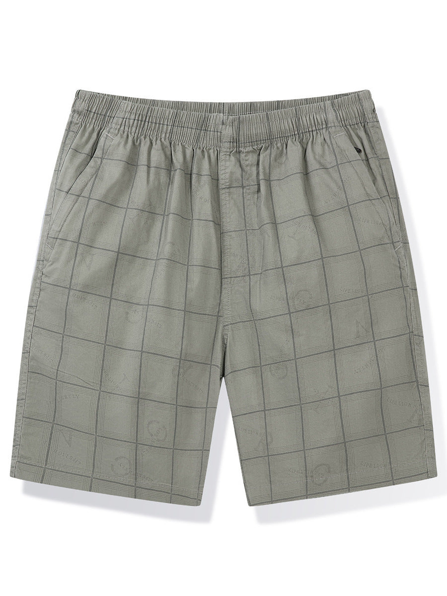 Herren lässige Shorts im modernen Karomuster Echoarchiv