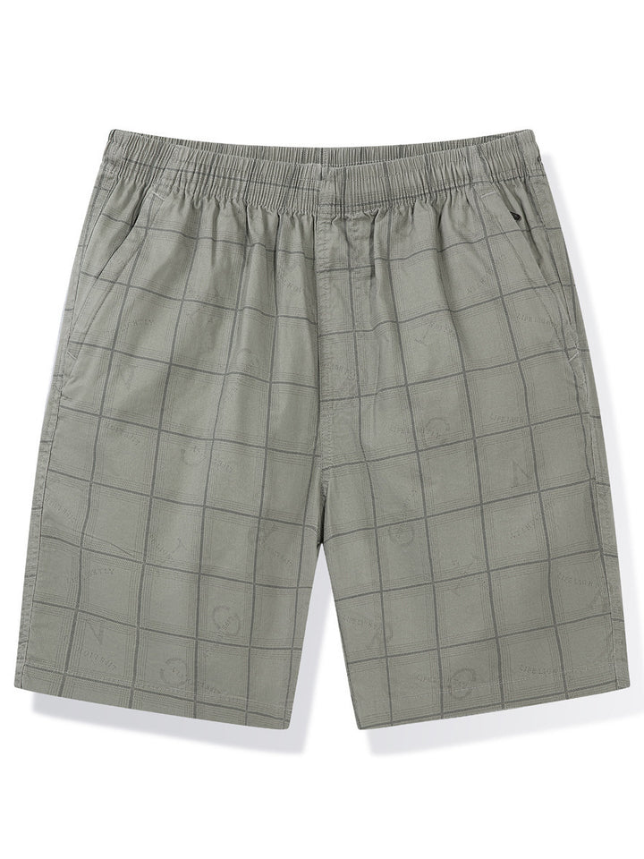 Herren lässige Shorts im modernen Karomuster Echoarchiv