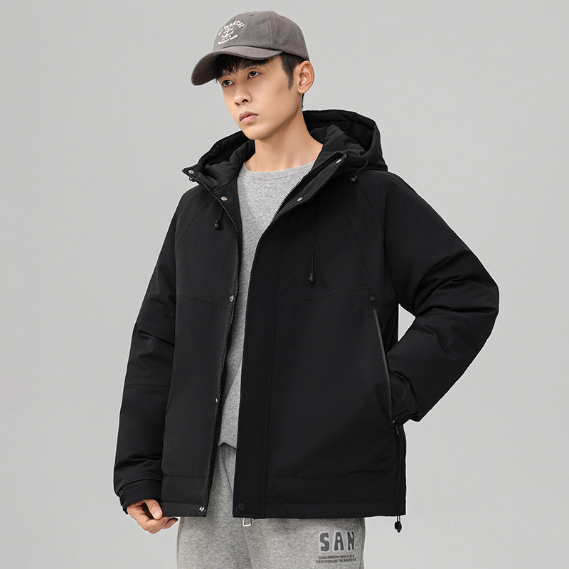 Herren Technische Winterjacke mit verstellbarem Kapuzenkragen Echoarchiv