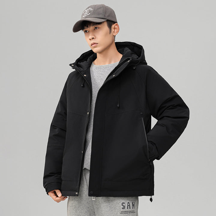 Herren Technische Winterjacke mit verstellbarem Kapuzenkragen Echoarchiv