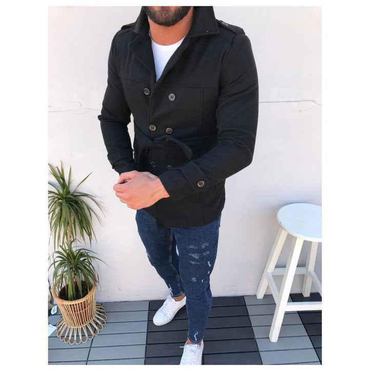 Herren Mantel mit doppelter Knopfreihe Echoarchiv