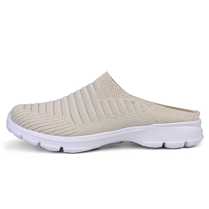 Damen nan gestrickter Schlupf-Clog mit stoßdämpfender EVA-Zwischensohle und ergonomischer Fersenstütze Echo Archiv
