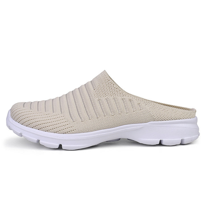 Damen nan gestrickter Schlupf-Clog mit stoßdämpfender EVA-Zwischensohle und ergonomischer Fersenstütze Echo Archiv
