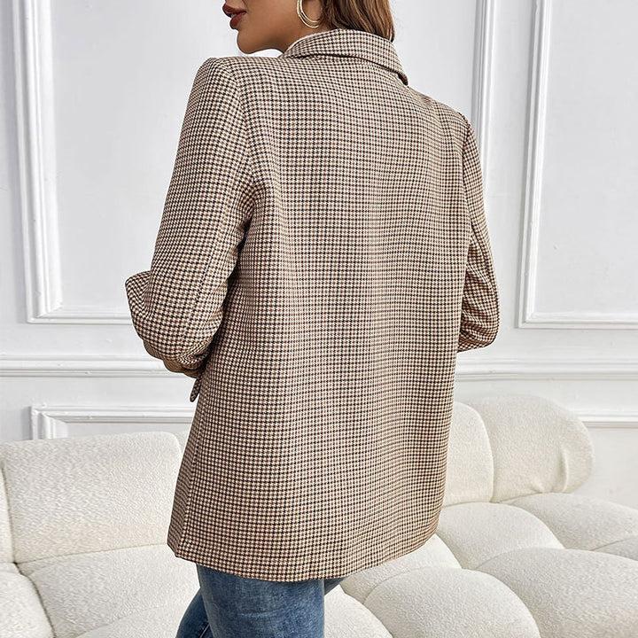 Damen Karierter Blazer im eleganten Schnitt Echo Archiv