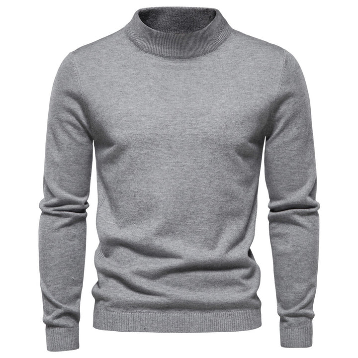 Herren Eleganter Rollkragenpullover aus hochwertiger Strickware Echoarchiv