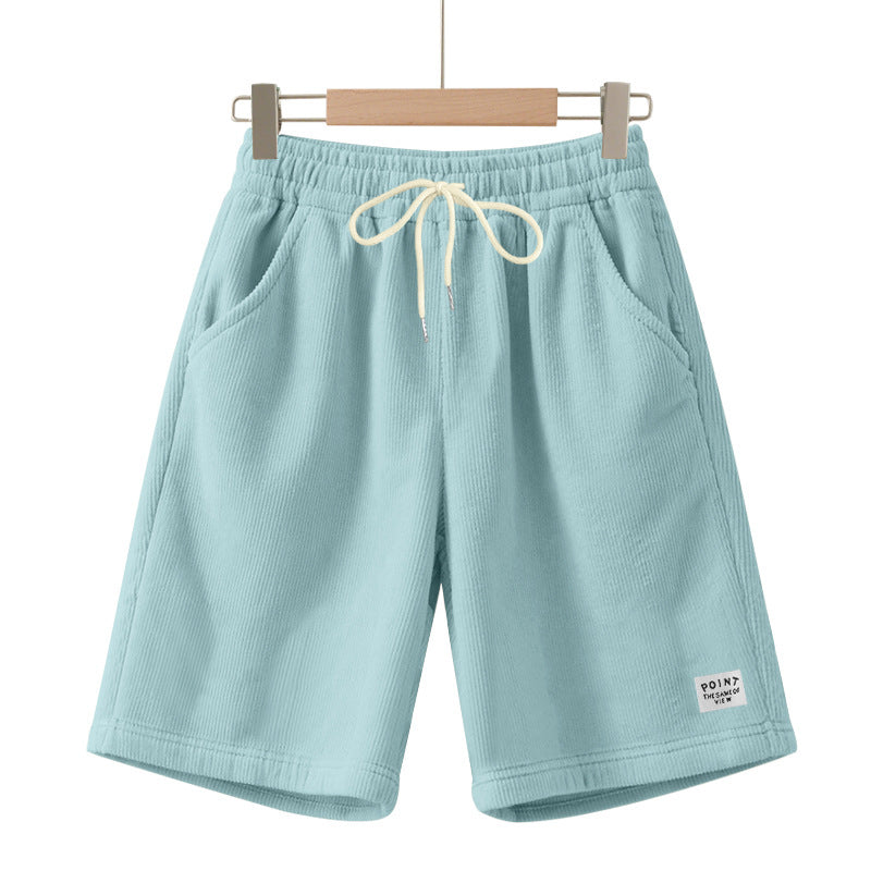 Herren nan knielange Lounge-Shorts im Rippenstrukturjersey mit elastischem Kordelzugbund und aufgesetzten Eingrifftaschen Echo Archiv