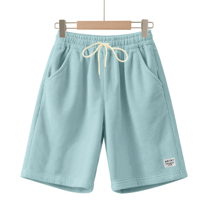 Herren nan knielange Lounge-Shorts im Rippenstrukturjersey mit elastischem Kordelzugbund und aufgesetzten Eingrifftaschen Echo Archiv