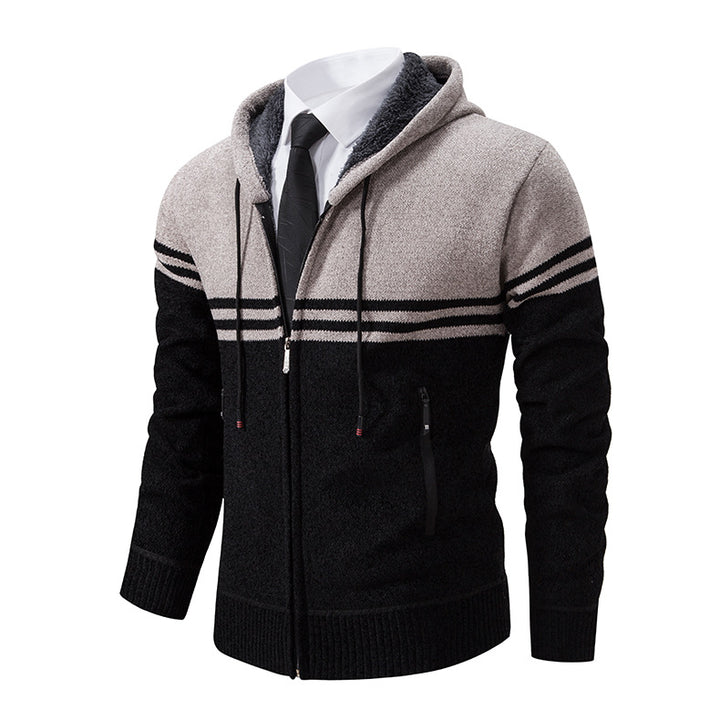 Herren modische Kapuzenjacke mit strukturiertem Design und Funktionen Echoarchiv