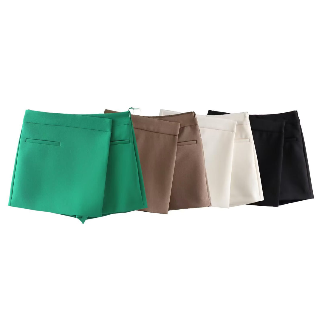 Damen eleganter Minirock mit subtilen Taschen und tailliertem Schnitt Echo Archiv