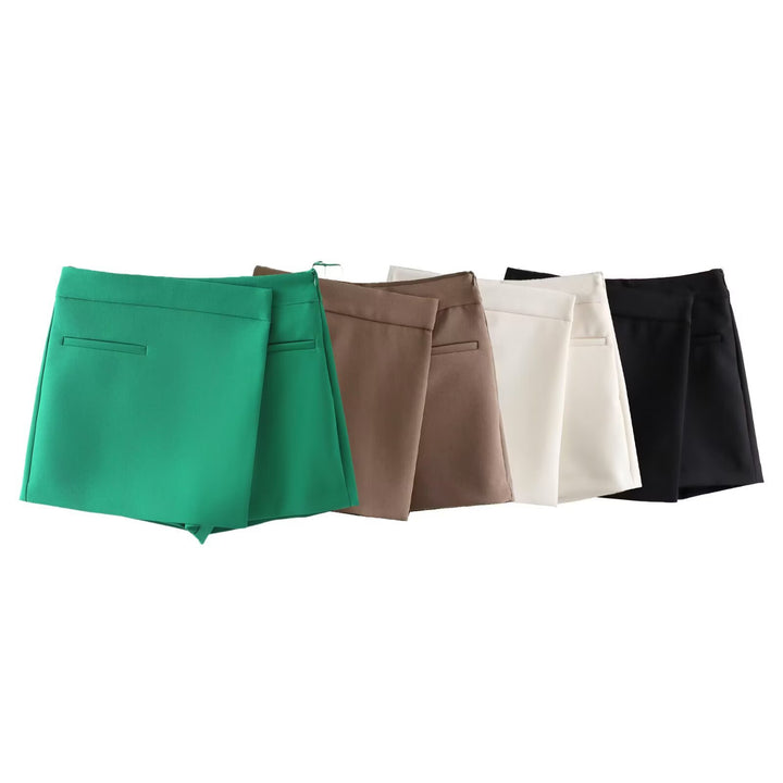 Damen eleganter Minirock mit subtilen Taschen und tailliertem Schnitt Echo Archiv