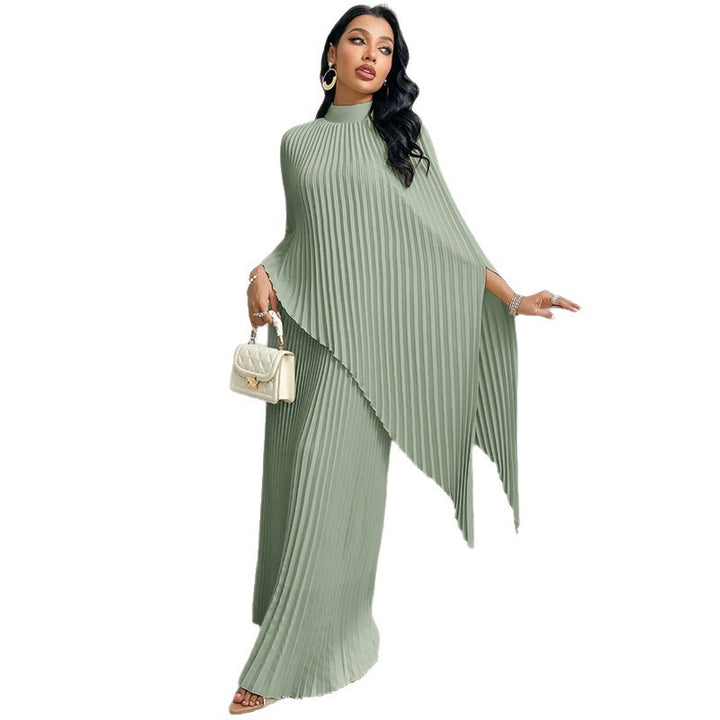 Damen Elegant gefaltete Cape-Bluse Set Echo Archiv