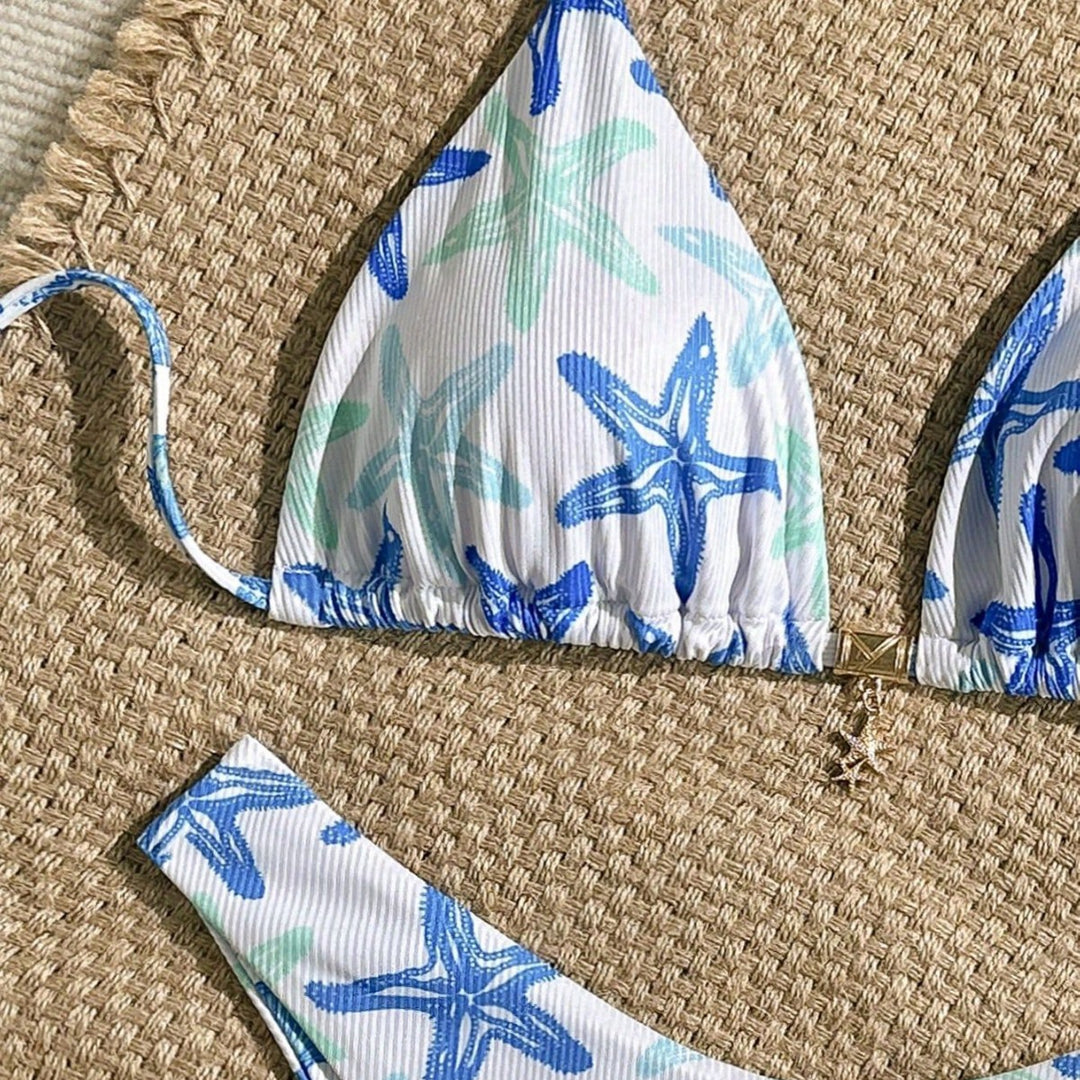 Damen Triangel-Bikini mit maritimen Sternenmotiv Echo Archiv